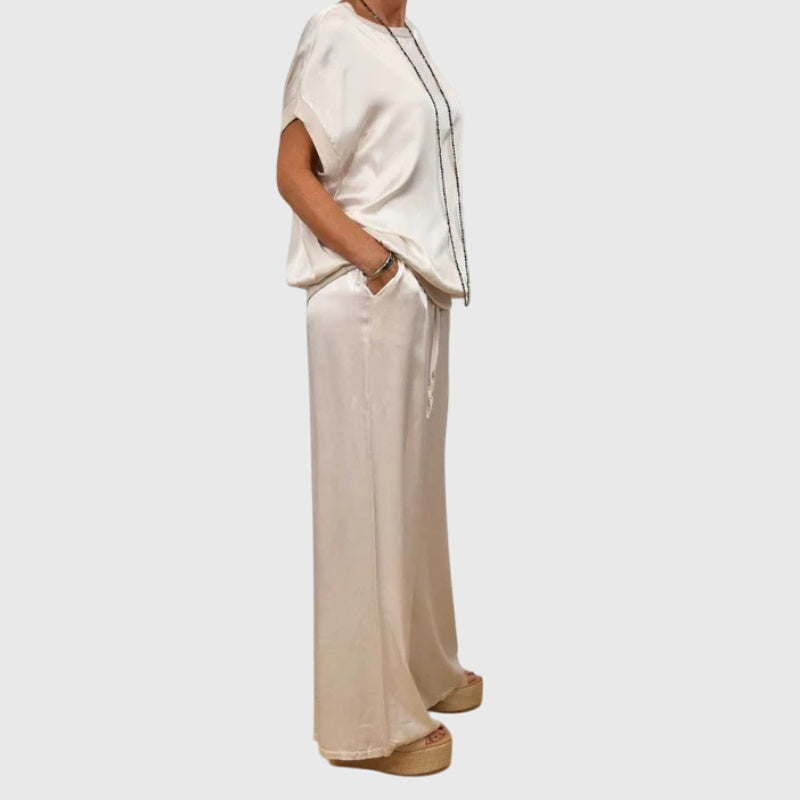 M&H | Two-Piece Set with Wide-Leg Pants