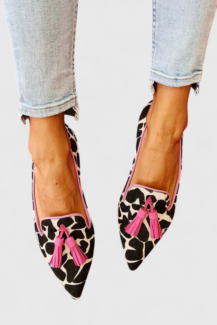 Elmont | Pom-Pom Pointed-Toe Loafers