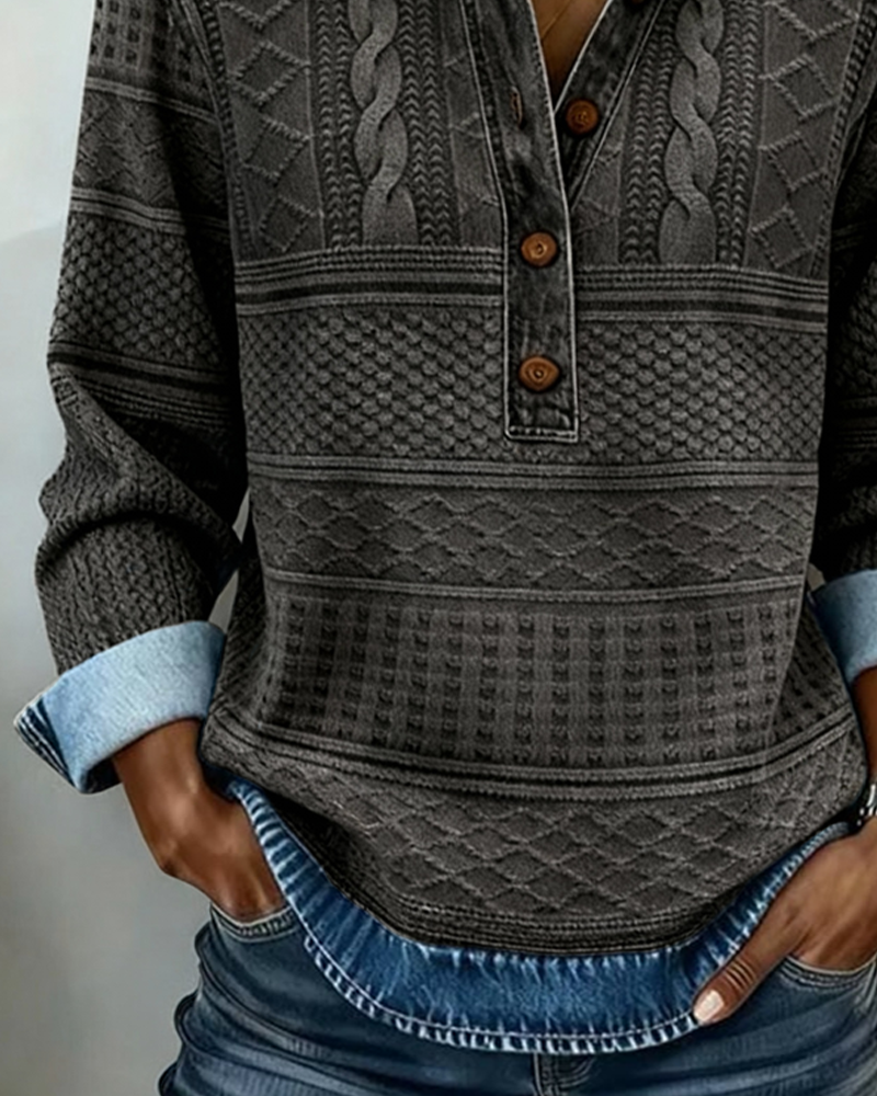 Elmont | Half-Button Collared Sweatshirt