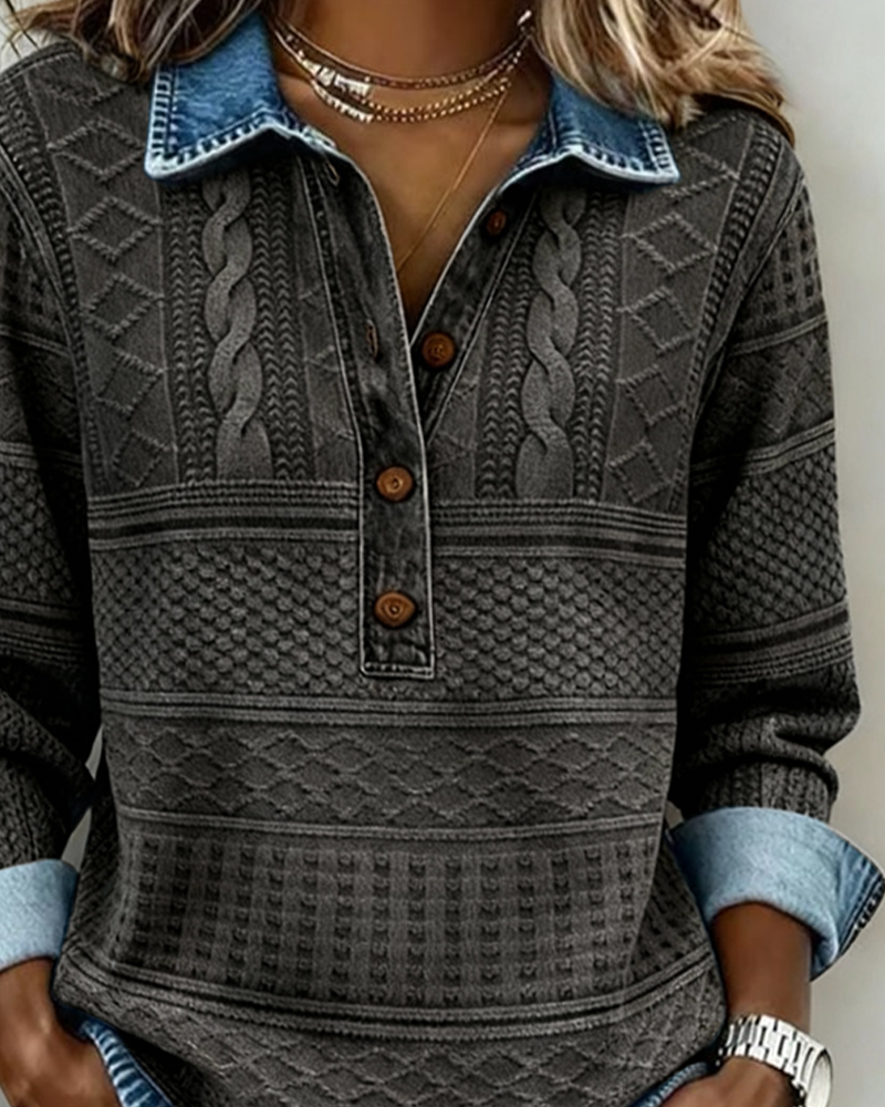 Elmont | Half-Button Collared Sweatshirt