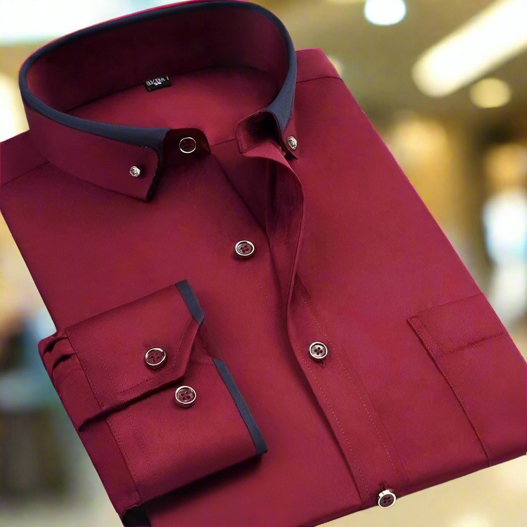 Elmont | Classic Long-Sleeve Cotton Shirt