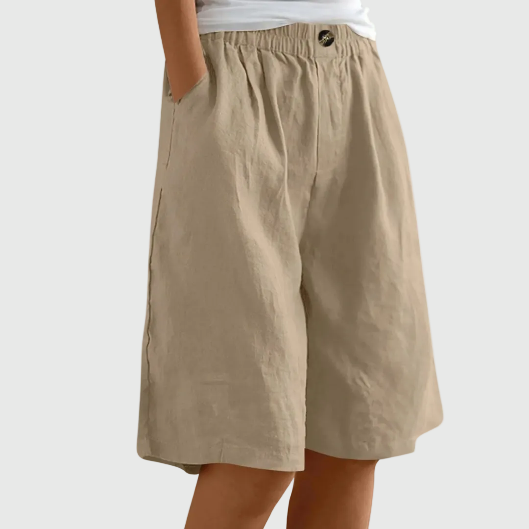 Elmont | Knee-Length Elastic-Waist Shorts