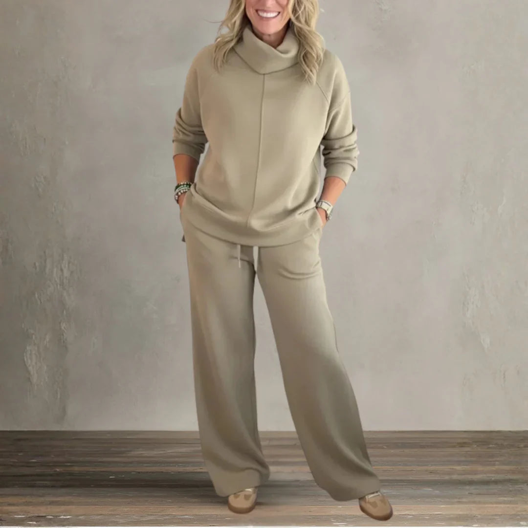 Elmont | High-Collar Casual Set