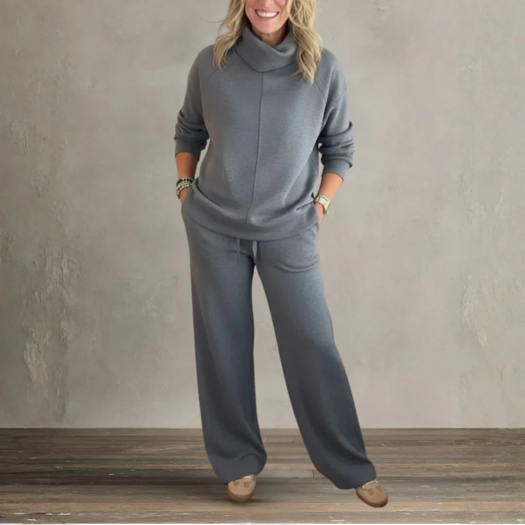 Elmont | High-Collar Casual Set