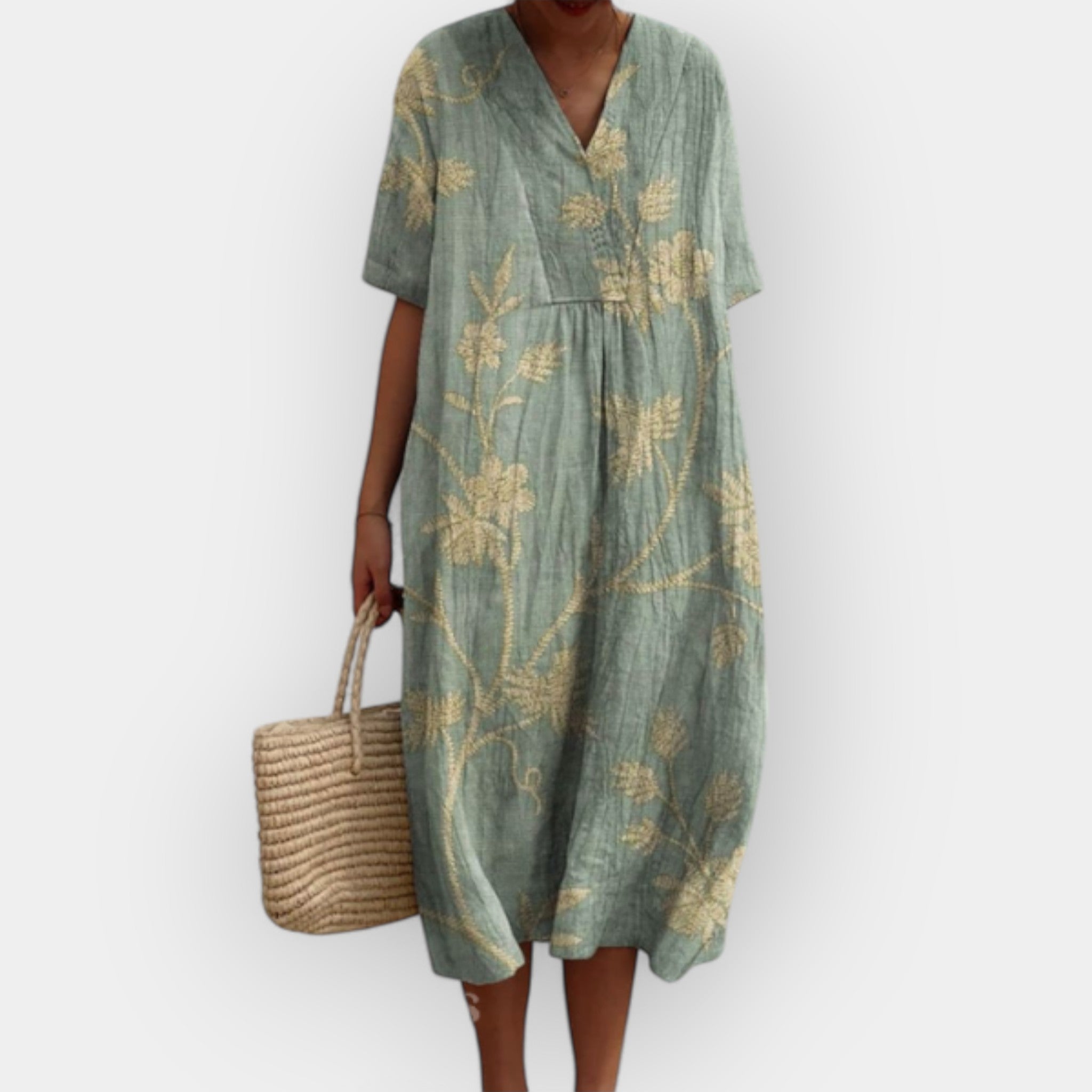 Monica | Floral Breathable Cotton Sundress