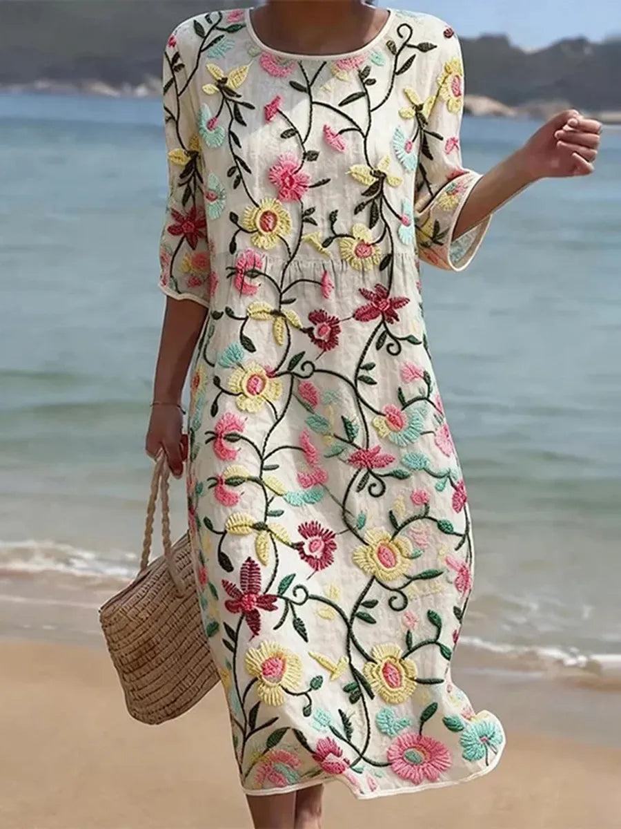 M&H | Floral Print Midi Dress
