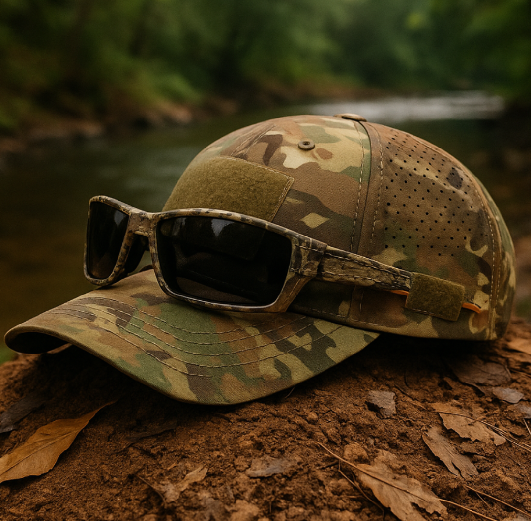 Elmont | Camo Cap with Sunglasses Holder