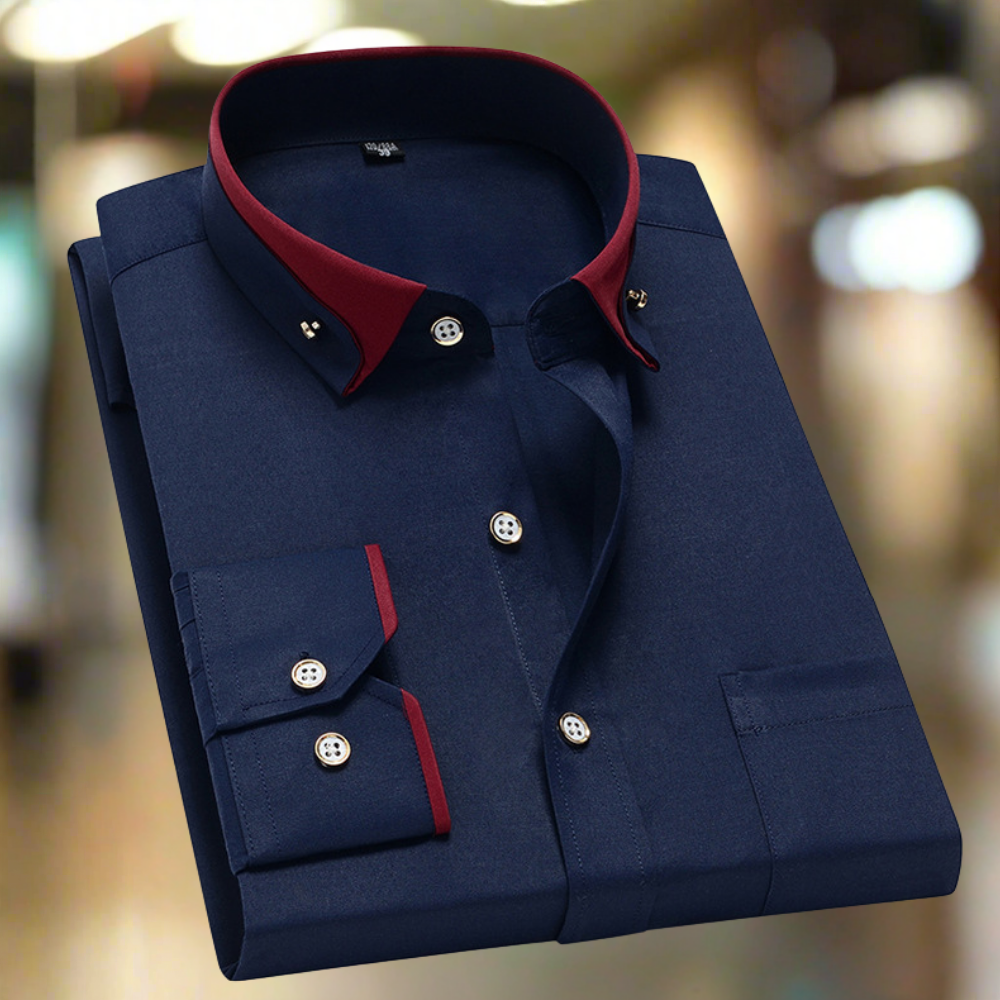 Elmont | Classic Long-Sleeve Cotton Shirt
