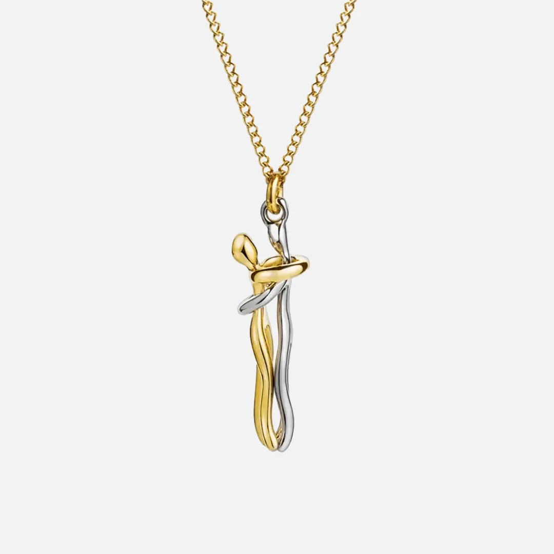 Elmont | Two-Tone Embrace Pendant Necklace