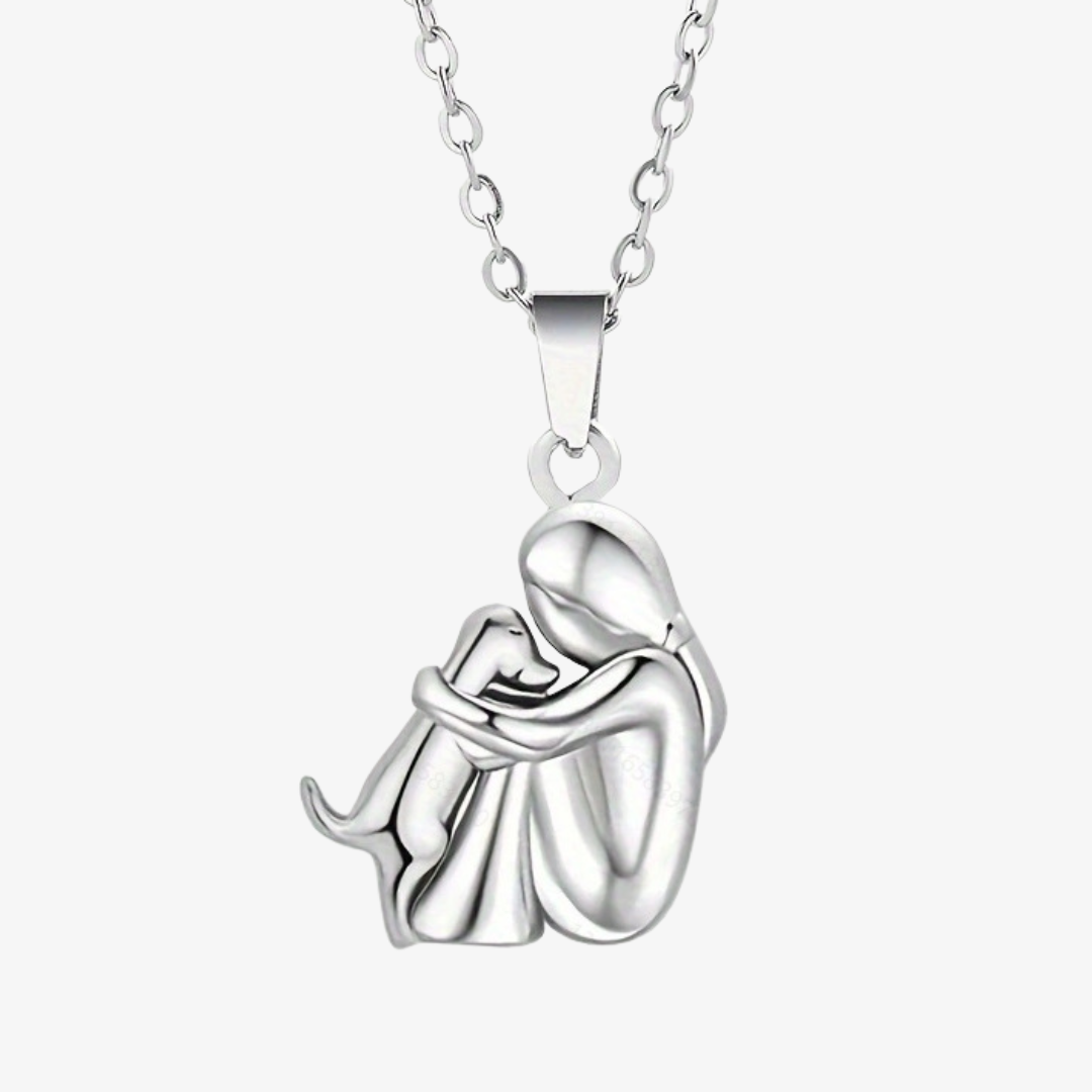 Elmont | Dog Silhouette Pendant Necklace