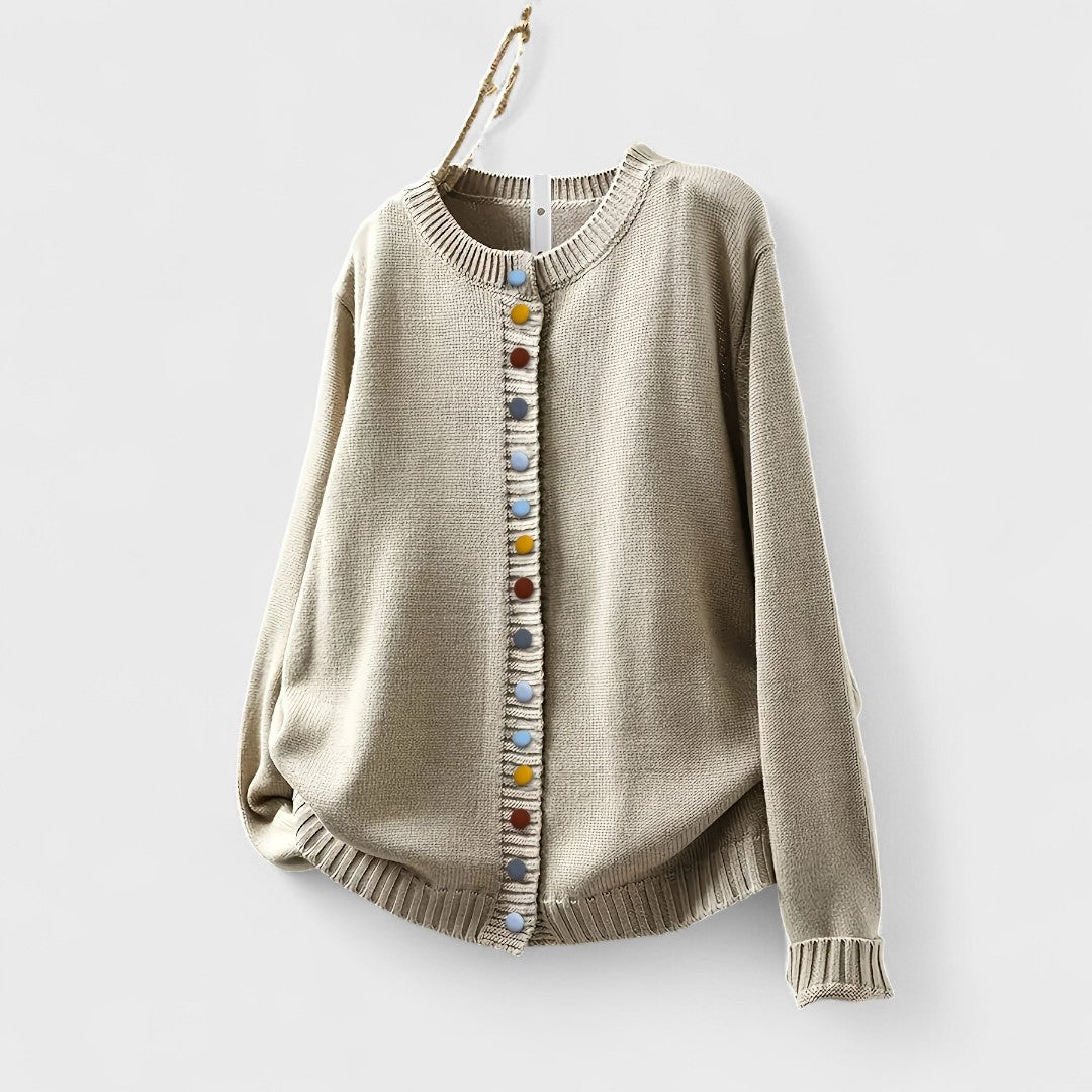 Elmont | Button-Detail Knit Cardigan