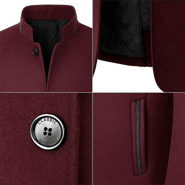 Elmont | Classic Mandarin-Collar Coat