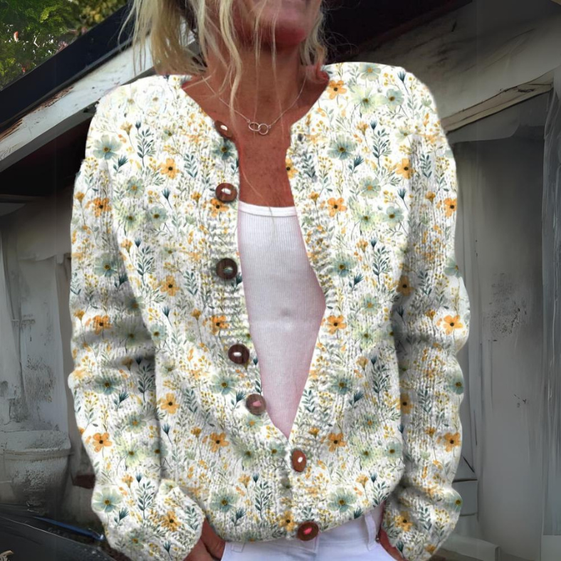 Elmont | Floral Knit Cardigan