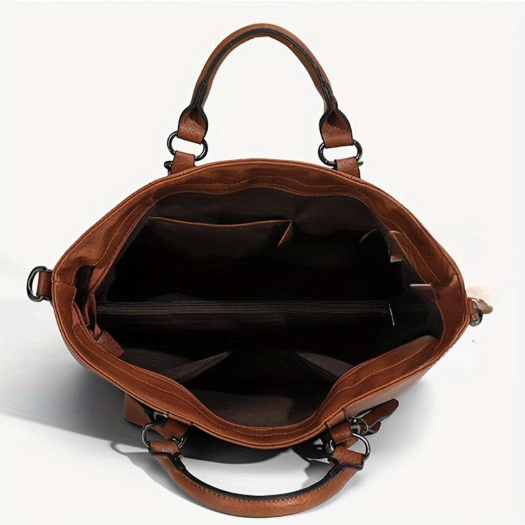 Elmont | Faux Leather Shopper Tote