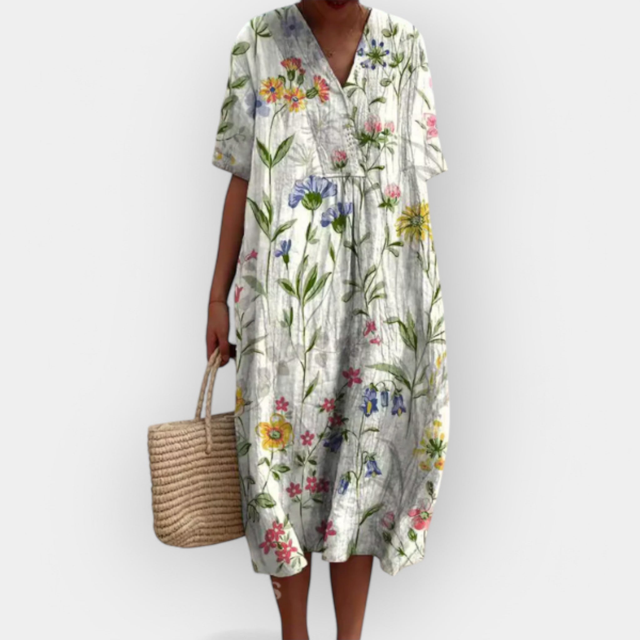 Monica | Floral Breathable Cotton Sundress