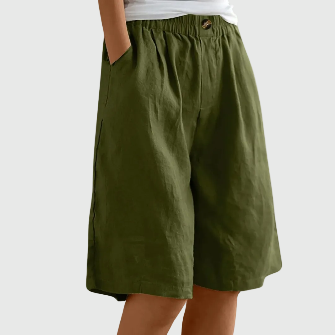 Elmont | Knee-Length Elastic-Waist Shorts