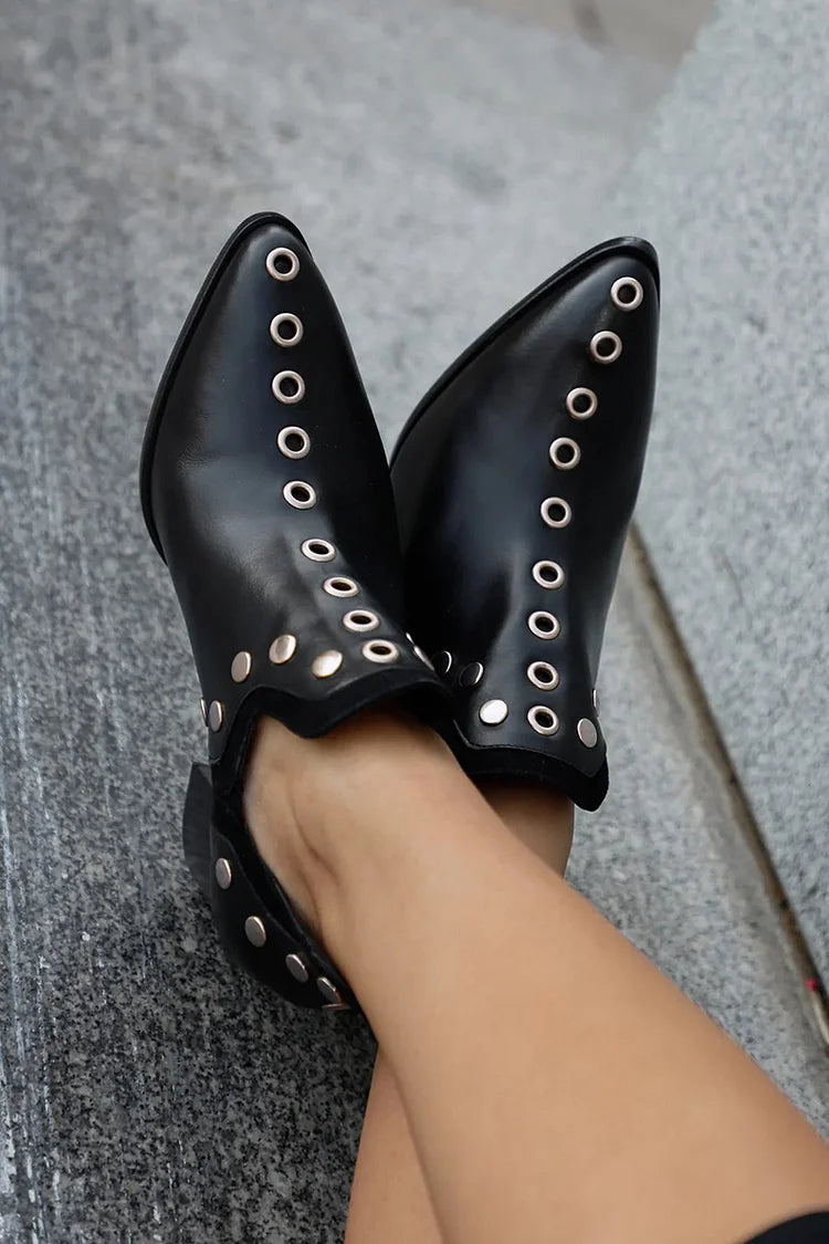 Elmont | Studded Block-Heel Ankle Boot
