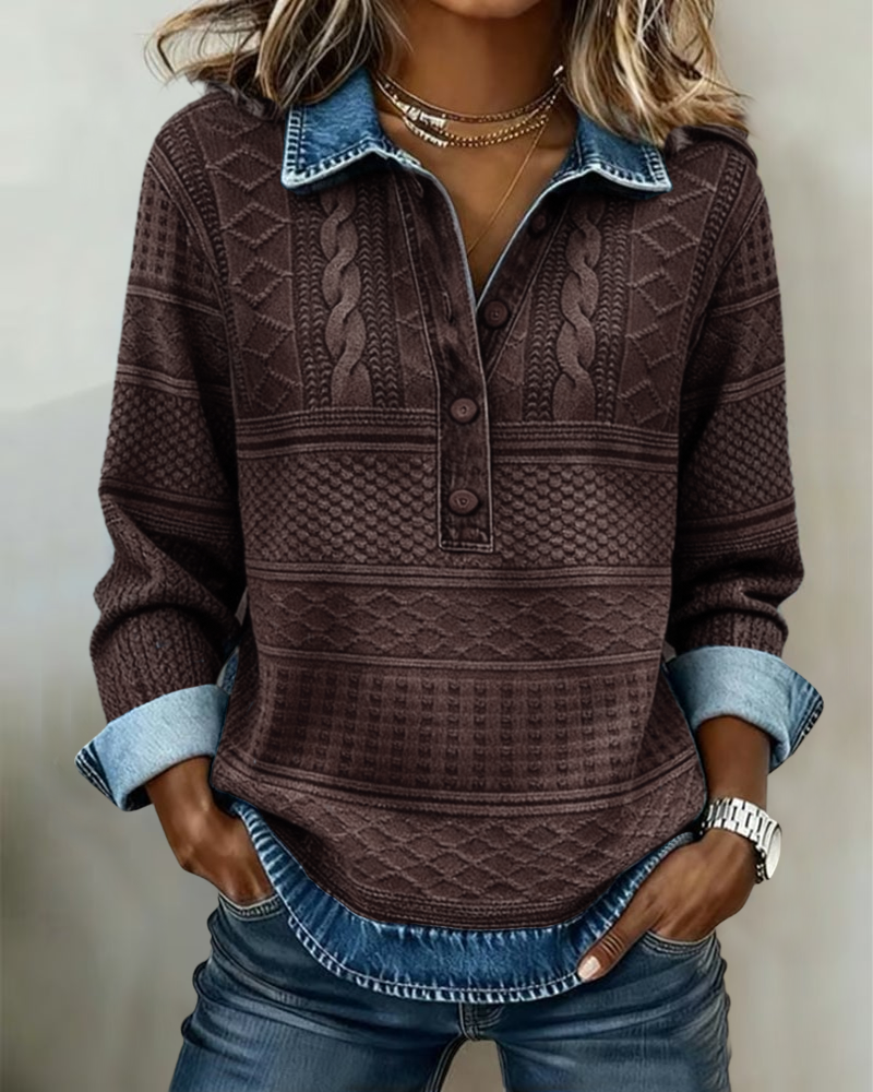 Elmont | Half-Button Collared Sweatshirt