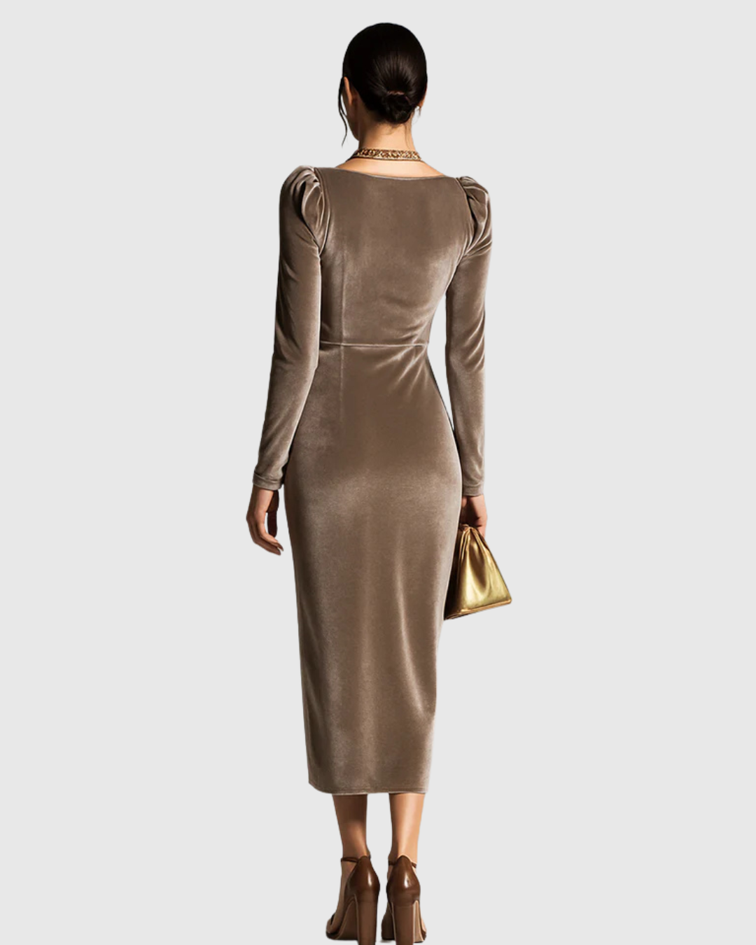 M&H | Velvet Evening Midi Dress