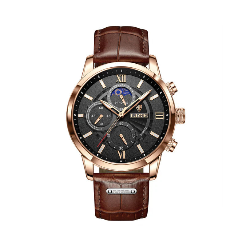 Elmont | Classic Leather Quartz Watch