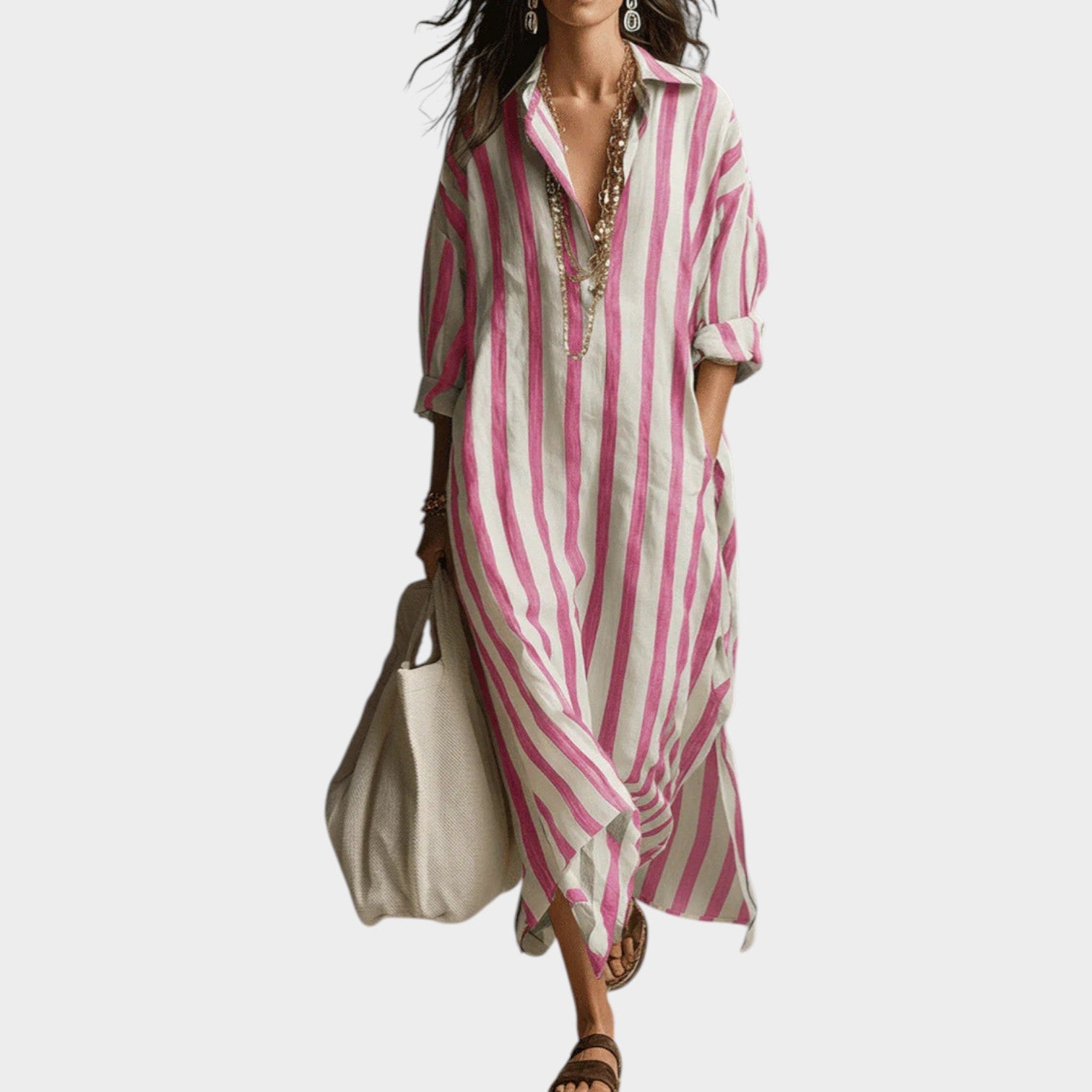 Imani | Striped Maxi Dress