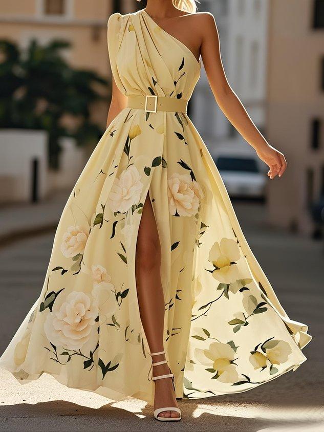 M&H | One-Shoulder Maxi Dress