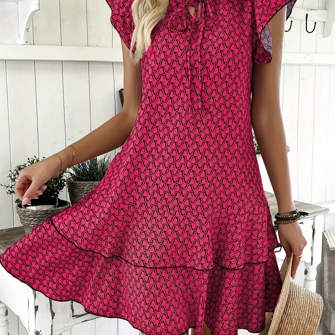 M&H | Tie-Neck Dress