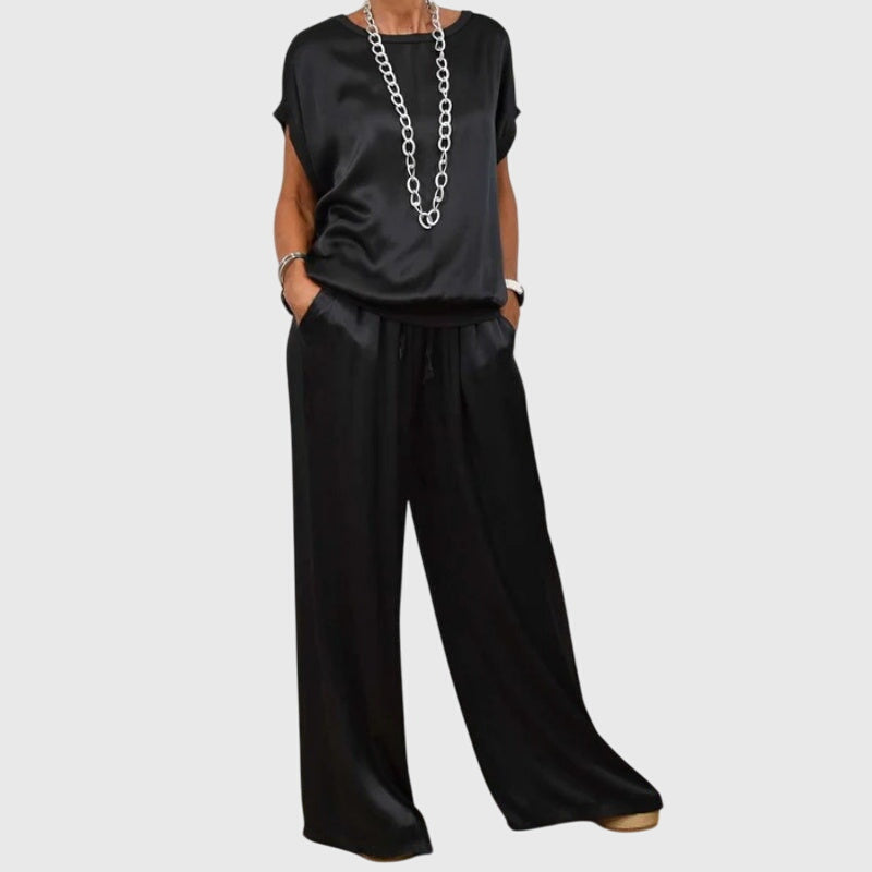 M&H | Two-Piece Set with Wide-Leg Pants