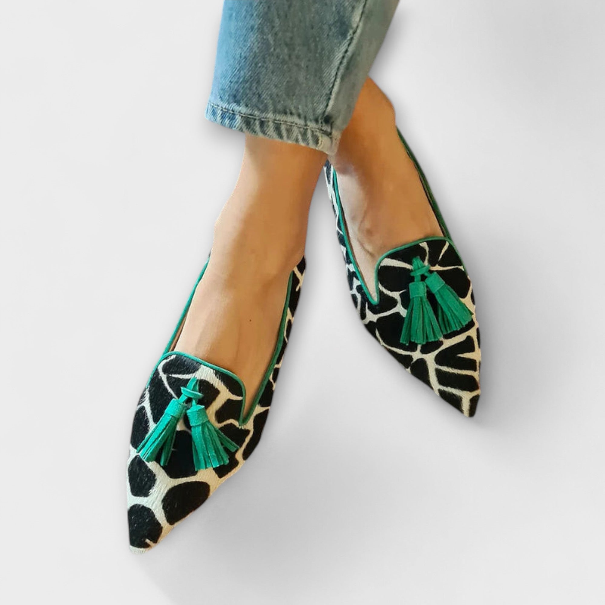 Elmont | Animal-Print Tassel Loafers