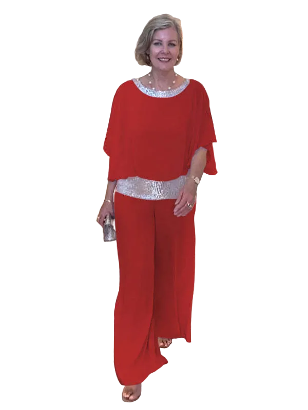M&H | Two-Piece Set with Wide-Leg Pants