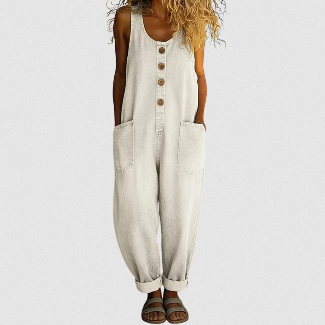 M&H | Cotton Denim Jumpsuit