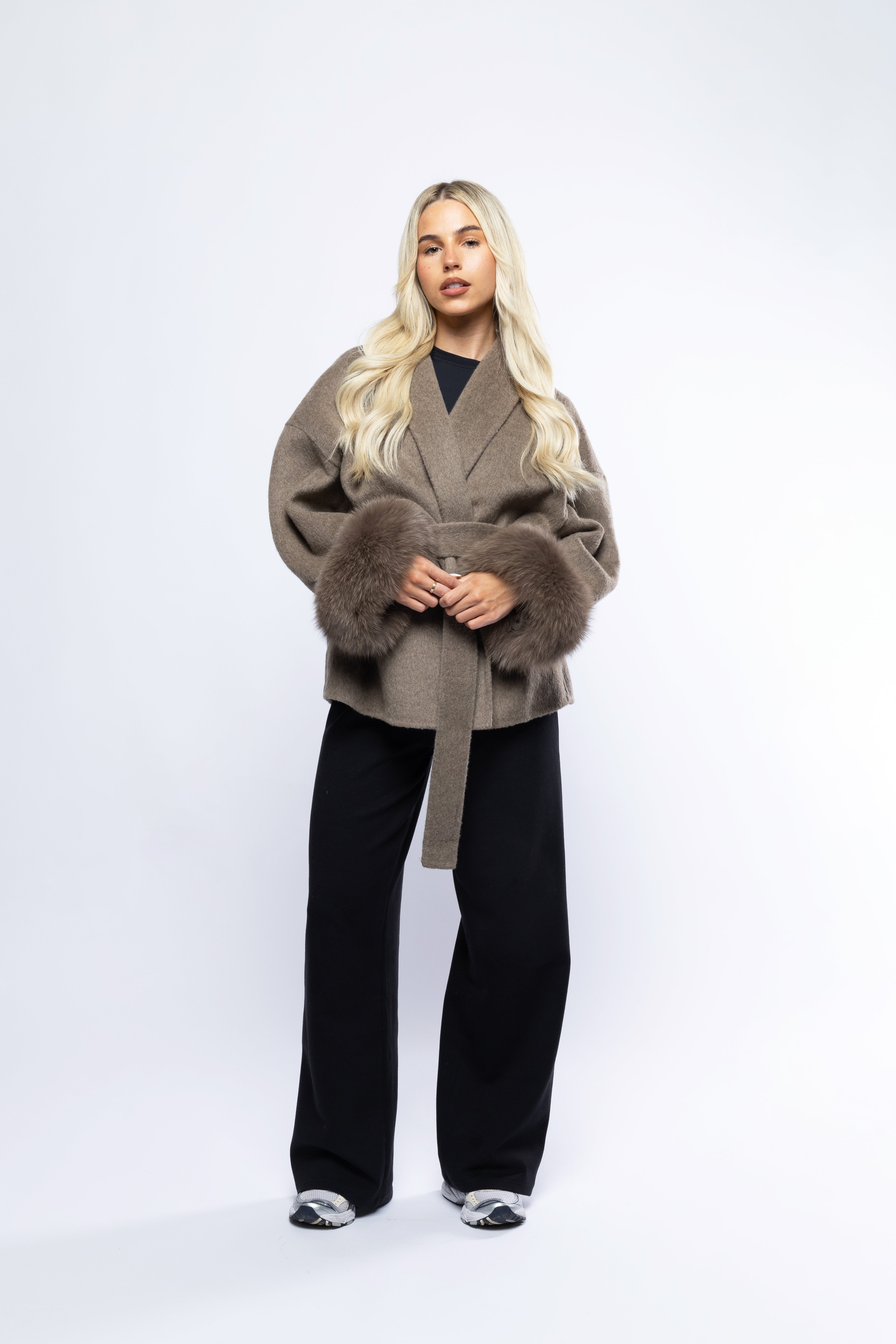 Elmont | Belted Wool-Blend Coat