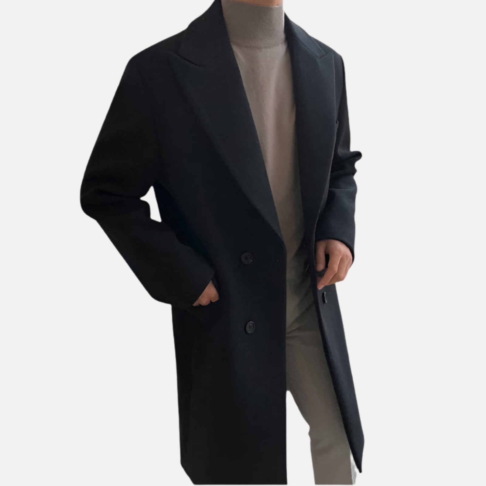 Elmont | Men's Double-Breasted Wool-Blend Coat
