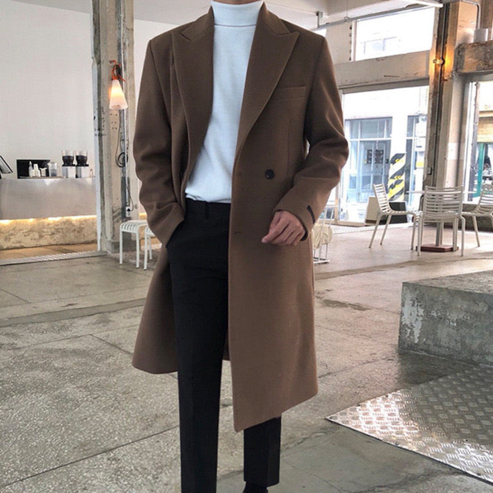 Elmont | Men's Double-Breasted Wool-Blend Coat