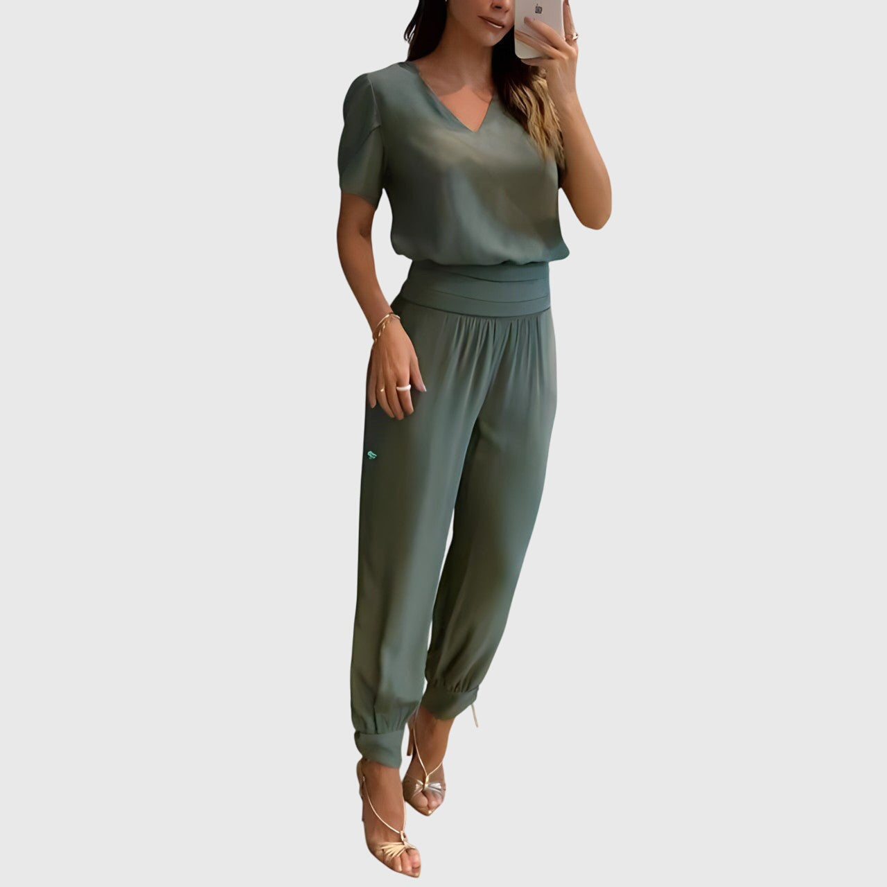M&H | Relaxed-Fit Blouse & Pants Set