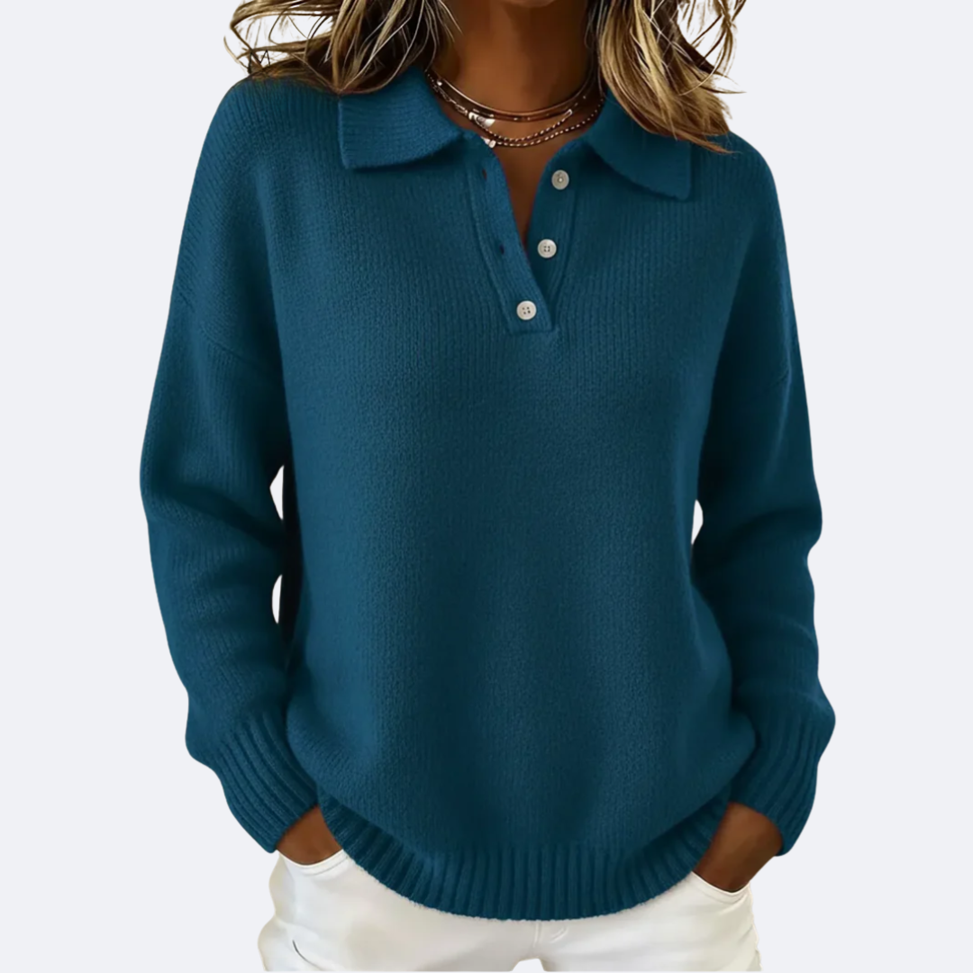 Elmont | Soft Knit Polo Sweater