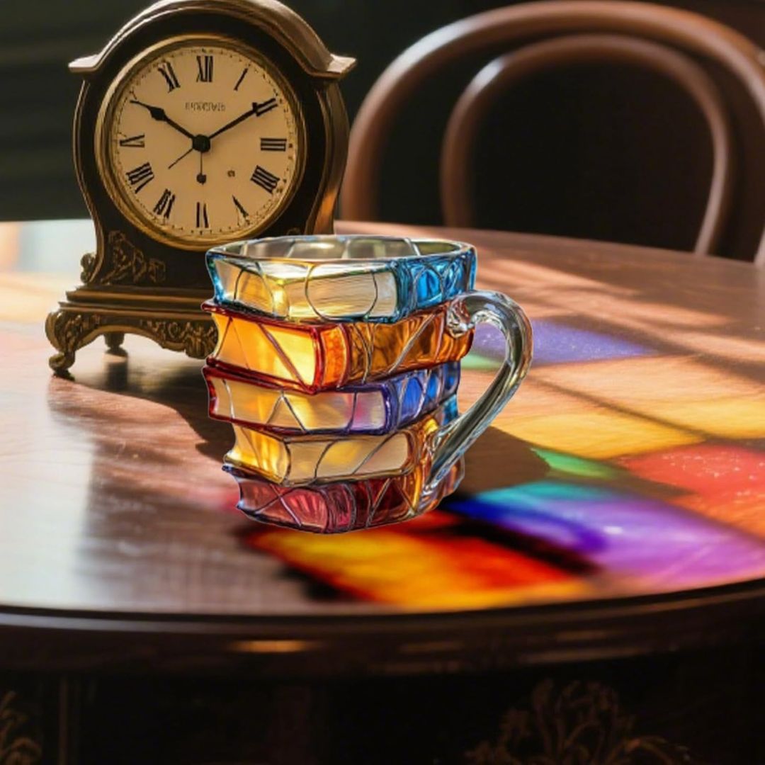 Elmont | 3D Book Spine Glass Mug