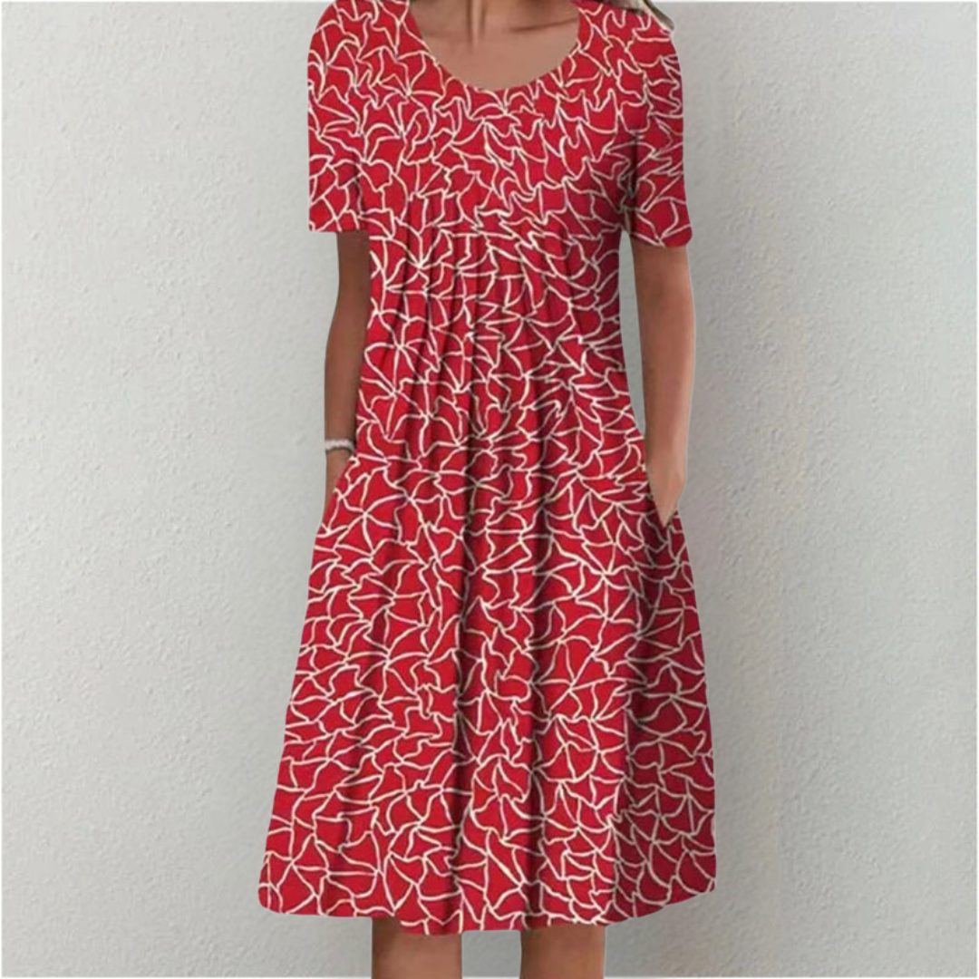 Sarah | Loose Floral Midi Dress