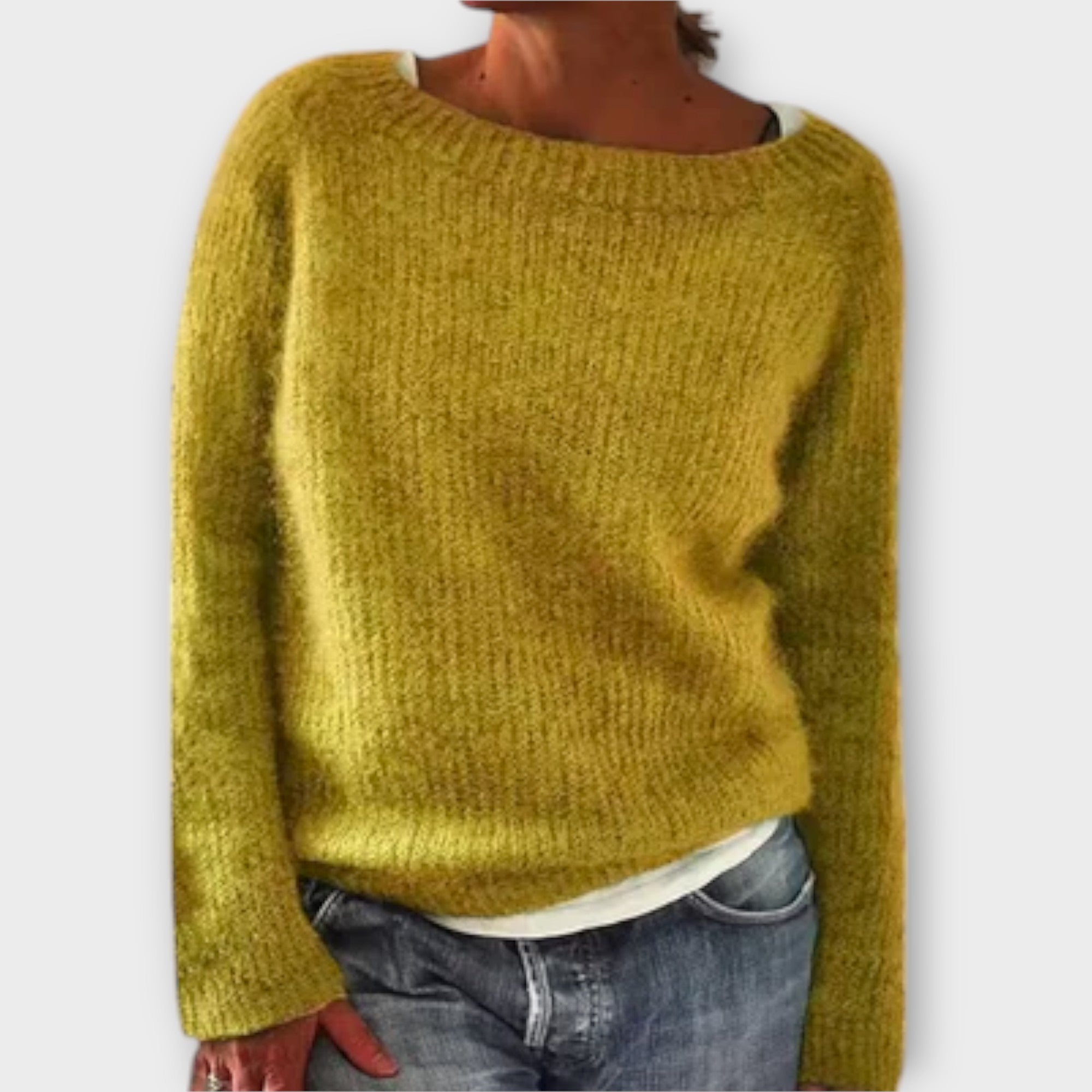 Elmont | Oversized Crewneck Knit Sweater