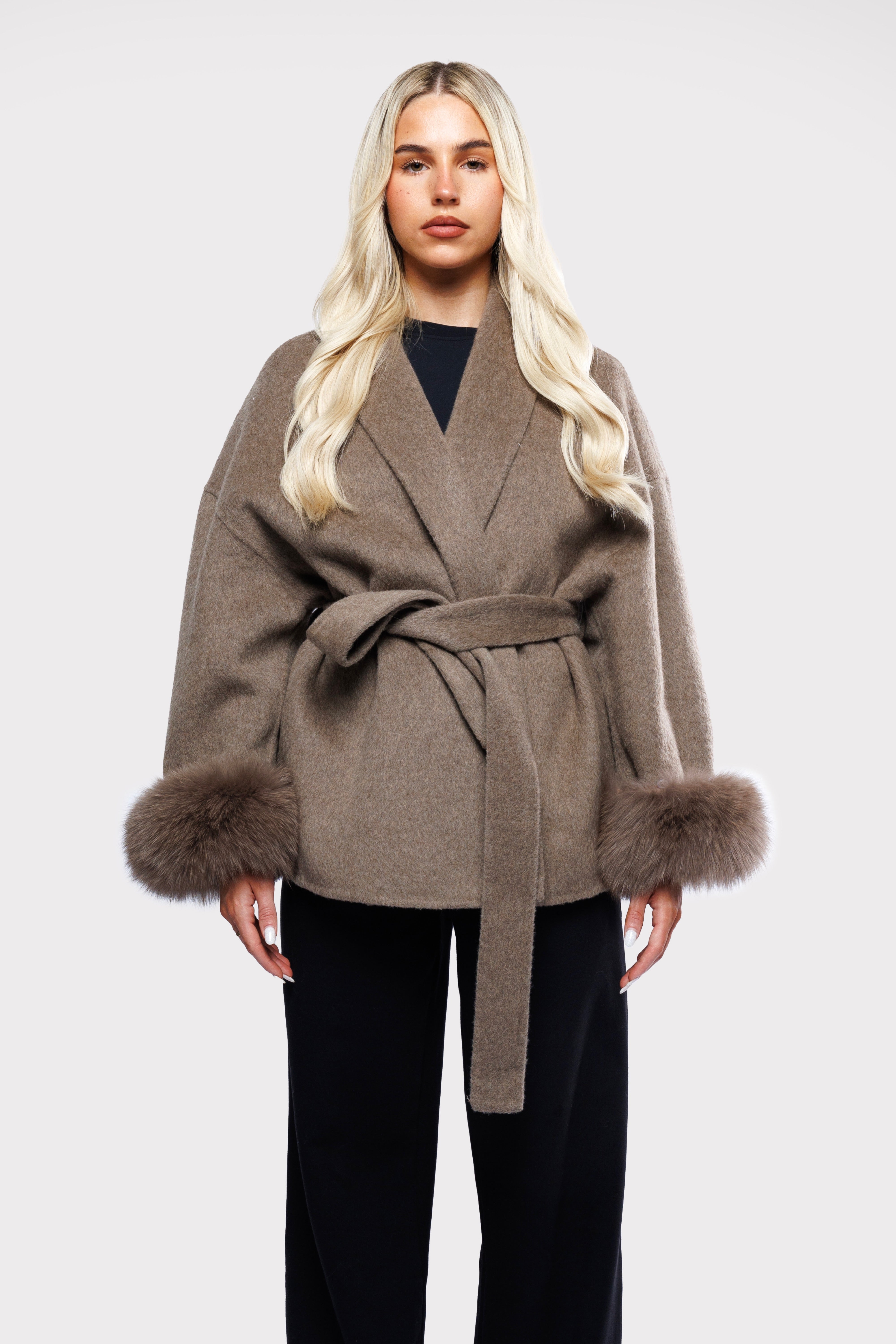 Elmont | Belted Wool-Blend Coat