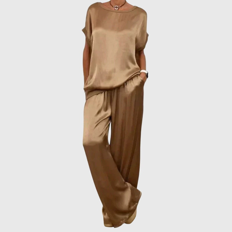 M&H | Two-Piece Set with Wide-Leg Pants
