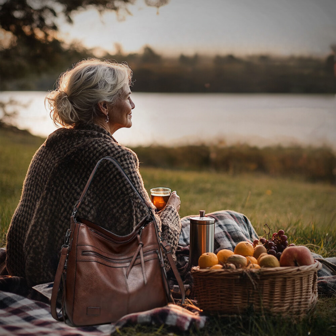 Elmont | Leather Flap Shoulder Bag