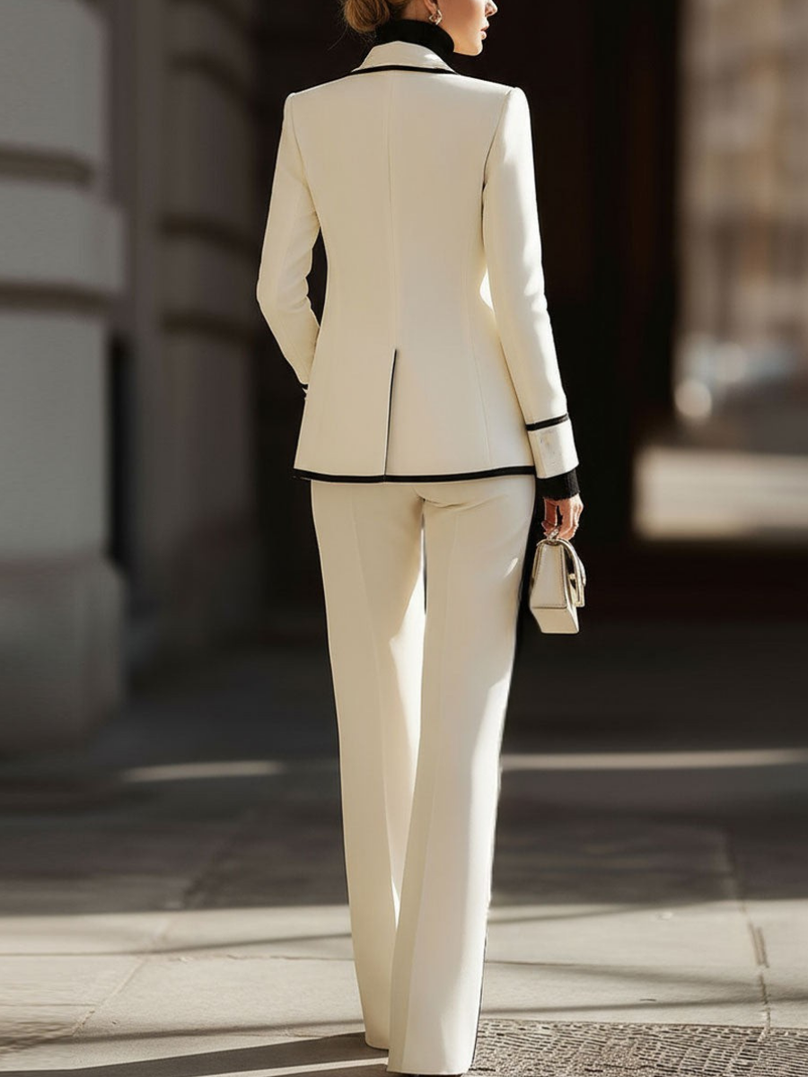 M&H | Tailored Set with Double-Breasted Blazer