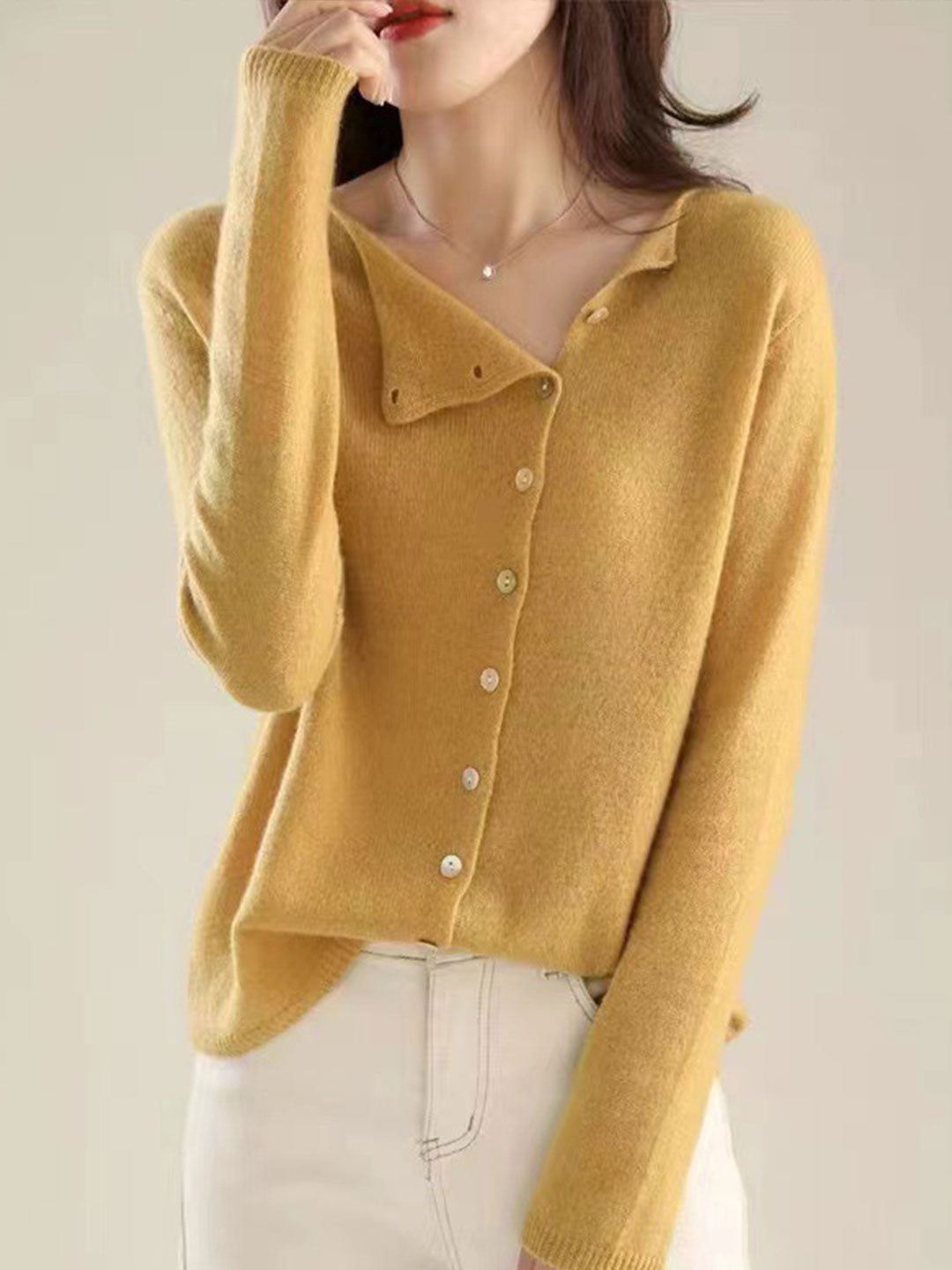 Sarah | V-Neck Button-Front Cardigan