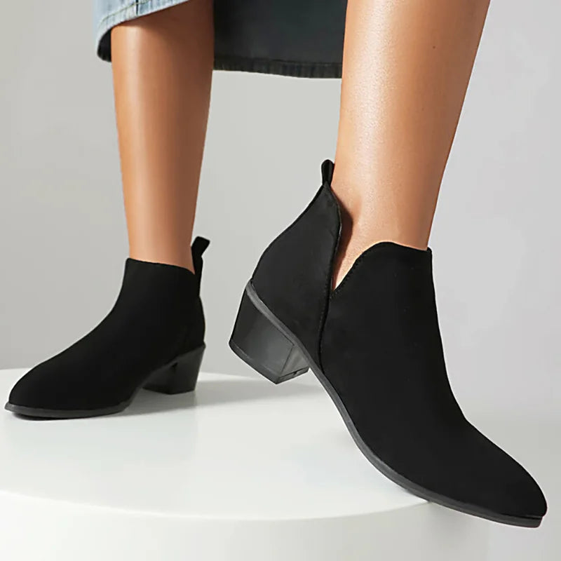 Elmont | Leopard Print Pointed-Toe Ankle Boots