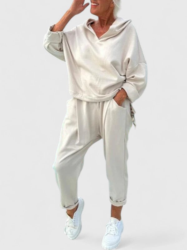 M&H | Hooded Relaxed-Fit Sweatshirt Set