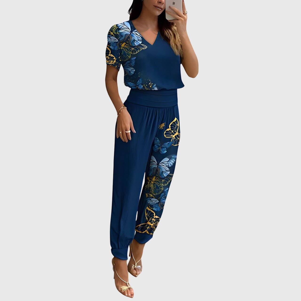 M&H | Relaxed-Fit Blouse & Pants Set