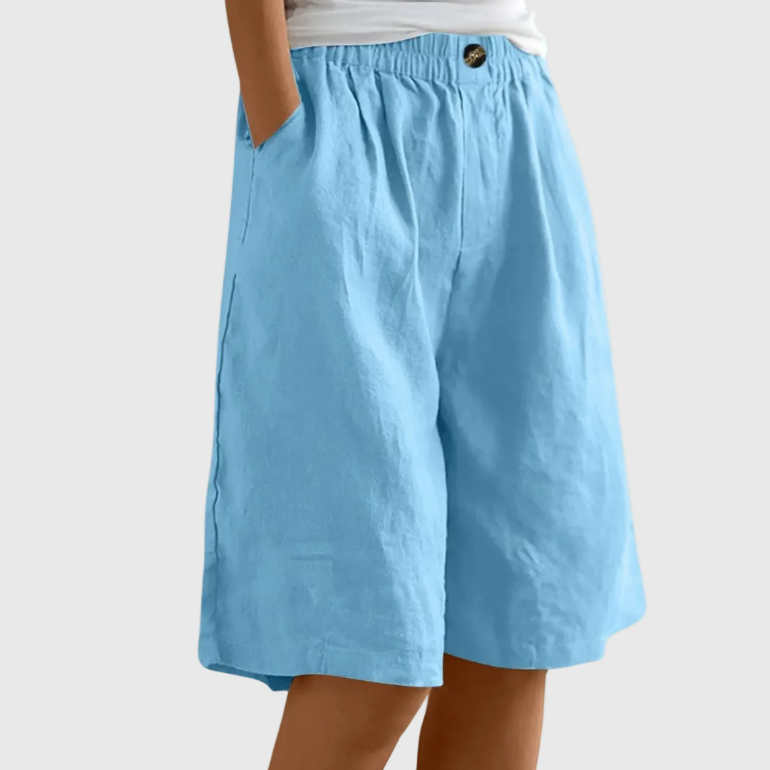 Elmont | Knee-Length Elastic-Waist Shorts