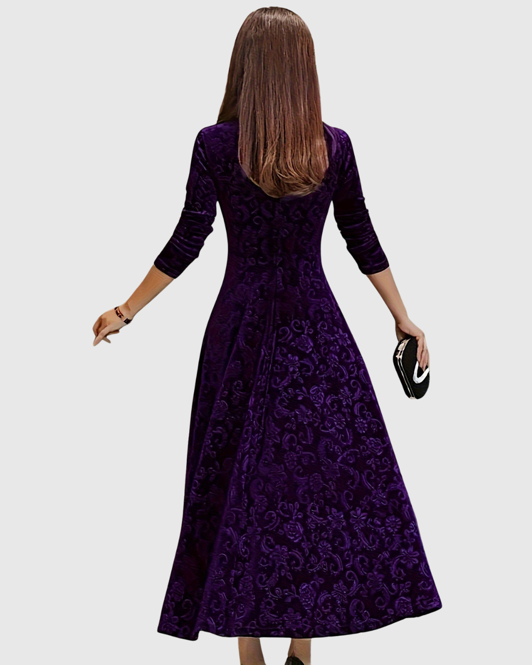 M&H | Textured Formal Midi Dress