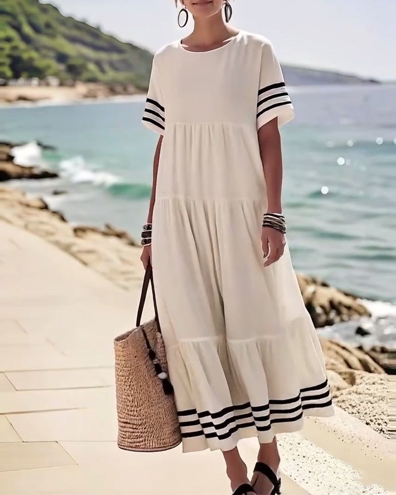 M&H | Cotton Blend Midi Dress